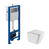 Комплект инсталляции Cersanit Vector с унитазом Corsa Deco ТX и сиденьем дюропласт микролифт