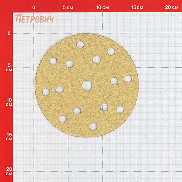 Диск шлифовальный КМ Gold d150 мм P80 на липучку бумажная основа (5 шт.)