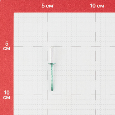 Заклепка вытяжная 4,0x16 мм алюминий/сталь зеленая RAL 6005 (100 шт.)