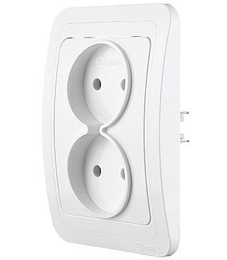 Розетка Makel Mimoza встраиваемая белая (12017)