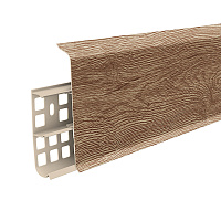 Плинтус ПВХ напольный Деконика 100 мм дуб рустик 2200 мм