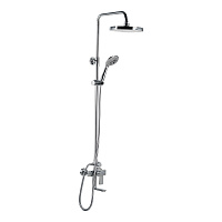 Душевая система Tokito Rain с верхним душем с лейкой со смесителем хром (TOK-RAI-1021)