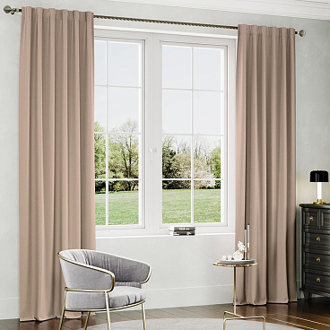 Штора канвас бежевая 150х280 см Legrand Канвас (58109813)