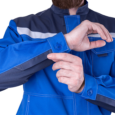 Костюм мужской защитный ГК Спецобъединение КМ-10 48-50 рост 182-188 см синий