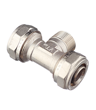 Тройник VALTEC (VTm.333.N.320632) 32 обж(ц) х 1 НР(ш) х 32 обж(ц)