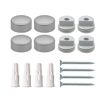 Набор для крепления зеркала матовый хром Hard-Fix