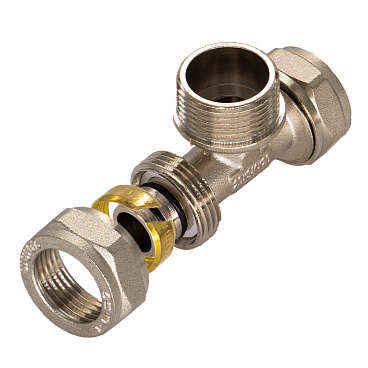 Тройник 16 обж(ц) х 1/2 НР(ш) х 16 обж(ц)