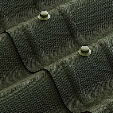 Лист волнистый Ондулин Smart зеленый 1,95х0,95 м 3 мм