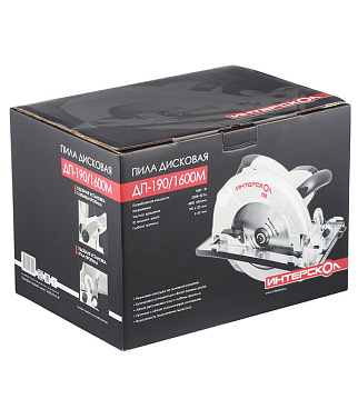 Пила дисковая электрическая Интерскол ДП-190/1600М 1600 Вт 190 мм (97.1.1.20)