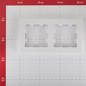 Рамка Systeme Electric AtlasDesign двухместная белая (ATN000102)