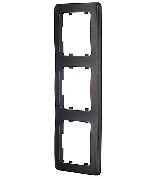 Рамка Hegel Master трехместная черная (Р403-08)