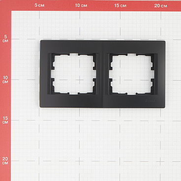 Рамка Lezard Karina двухместная черный бархат (707-4200-147)