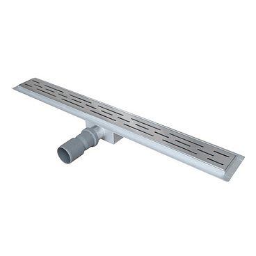 Лоток душевой Ore с гидрозатвором 500х60 мм d40 мм решетка из нержавеющей стали (Drain H2)