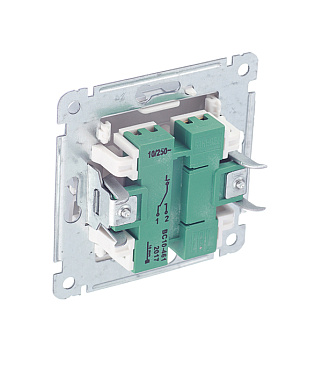 Переключатель Hegel Master одноклавишный встраиваемый серебро (ВС10-461-06)