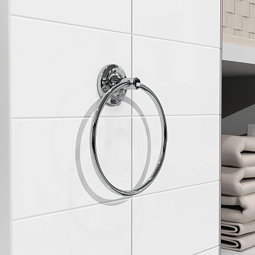 Полотенцедержатель кольцо Fora Drop d175 мм на шуруп нержавеющая сталь хром (FOR-DP011/6765)