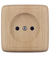 Розетка Hegel Alfa накладная сосна (РА16-103-02)