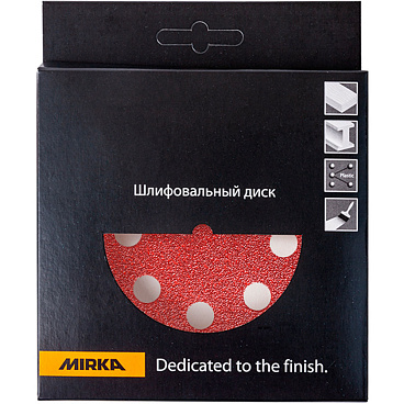 Диск шлифовальный Mirka Antistatic d125 мм P100 на липучку бумажная основа (5 шт.)
