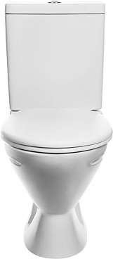 Унитаз-компакт Santek Лига с косым выпуском с сиденьем пластик белый (1.WH30.2.197)