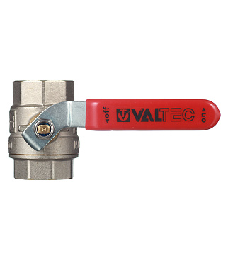 Кран шаровой латунный Valtec Base 1 ВР(г) х 1 ВР(г) ручка прямой (VT.214.N.06)
