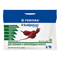Удобрение минеральное сухое для зеленых и корнеплодных культур гранулированное Leaf Power Fertika 50 г