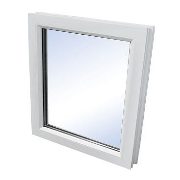Пластиковое окно VEKA WHS Halo 60 600х600 мм 1 створка глухая однокамерное