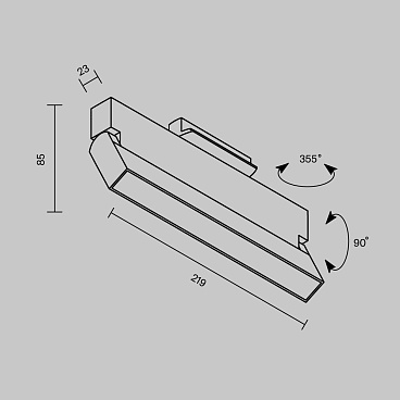 Трековый светильник Technical TR223-1-12WCCT-W-W