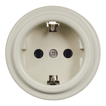 Розетка Bironi Лизетта накладная слоновая кость ретро (B1-101-211)