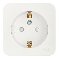 Розетка Systeme Electric Blanca накладная белая со шторками компакт (BLNRA111111)