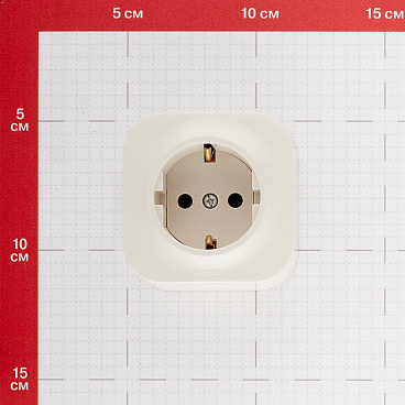 Розетка Legrand Quteo накладная слоновая кость (782250)
