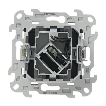 Выключатель Simon 24 Harmonie карточный встраиваемый графит (2410526-038)