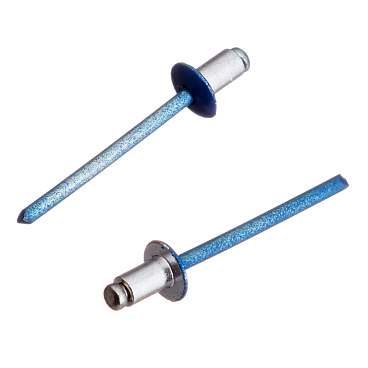 Заклепка вытяжная 4,0x6 мм алюминий/сталь синяя RAL 5005 (100 шт.)