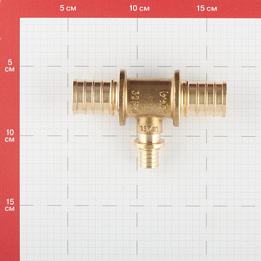 Тройник Stout 32 х 16 х 32 мм латунный (SFA-0014-321632)