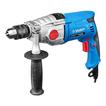 Дрель сетевая ударная Зубр ЗДУ-1100-2 ЭРММ2 1100 Вт ключевой патрон