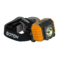 Фонарь налобный Фотон RSH-700 светодиодный 1 LED 3 Вт на батарейках ААА пластик 2 режима (23129)