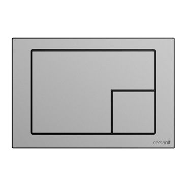 Клавиша смыва для инсталляций Cersanit Corner хром матовый (64107)