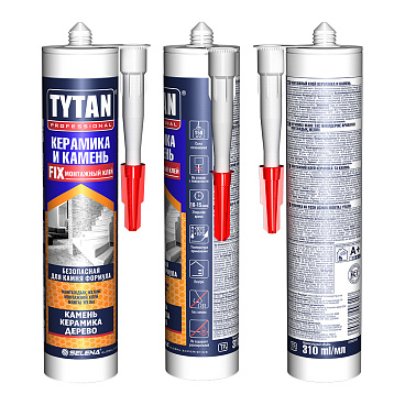 Клей монтажный акриловый Tytan Керамика и камень белый 310 мл