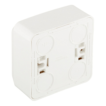 Розетка Systeme Electric Этюд накладная белая со шторками (PA16-002B)