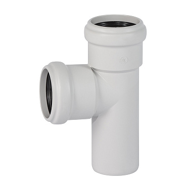 Тройник Ostendorf SKEA d58х58 мм 87° пластиковый бесшумный для внутренней канализации (332400)