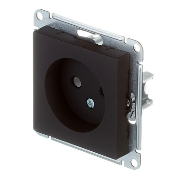 Розетка Systeme Electric AtlasDesign встраиваемая карбон (ATN001041)