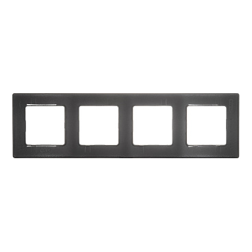 Рамка Legrand Etika четырехместная антрацит (672584)