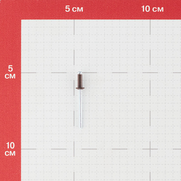Заклепка вытяжная 3,2x8 мм алюминий/сталь коричневая RAL 8017 (100 шт.)