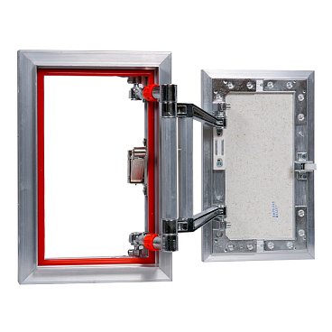 Люк ревизионный под плитку Практика EuroFormat-R алюминиевый 200х300 мм скрытый нажимной