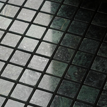 Мозаика Mir Mosaic Natural Adriatica зеленая из натурального камня 305х305х7 мм глянцевая