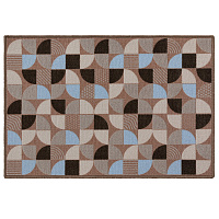 Коврик грязезащитный ТПЕ Бавено 60х40 см серо-коричневый