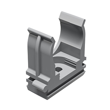 Крепеж-клипса для труб 20 мм Greenel серая (100 шт.) (GE50141)