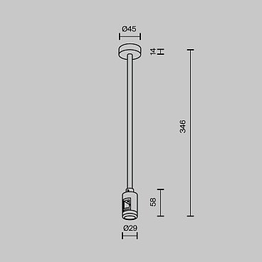 Комплектующие для трековой системы Technical TRA158C-S1-PT