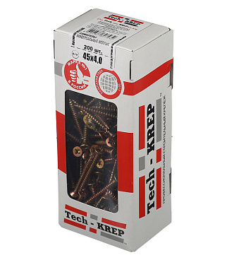 Саморезы универсальные 45x4,0 мм желтые (200 шт.)