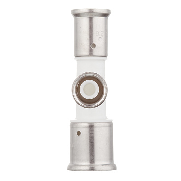 Тройник Henco (11PKW-261620) 26(пресс) х 16(пресс) х 20(пресс) PVDF белый
