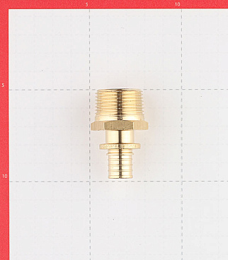 Соединитель прямой Stout 16 мм х 3/4 НР(ш) латунный (SFA-0001-001634)