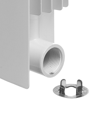 Радиатор биметаллический Global Style Extra 500 мм 12 секций 1" боковое подключение белый